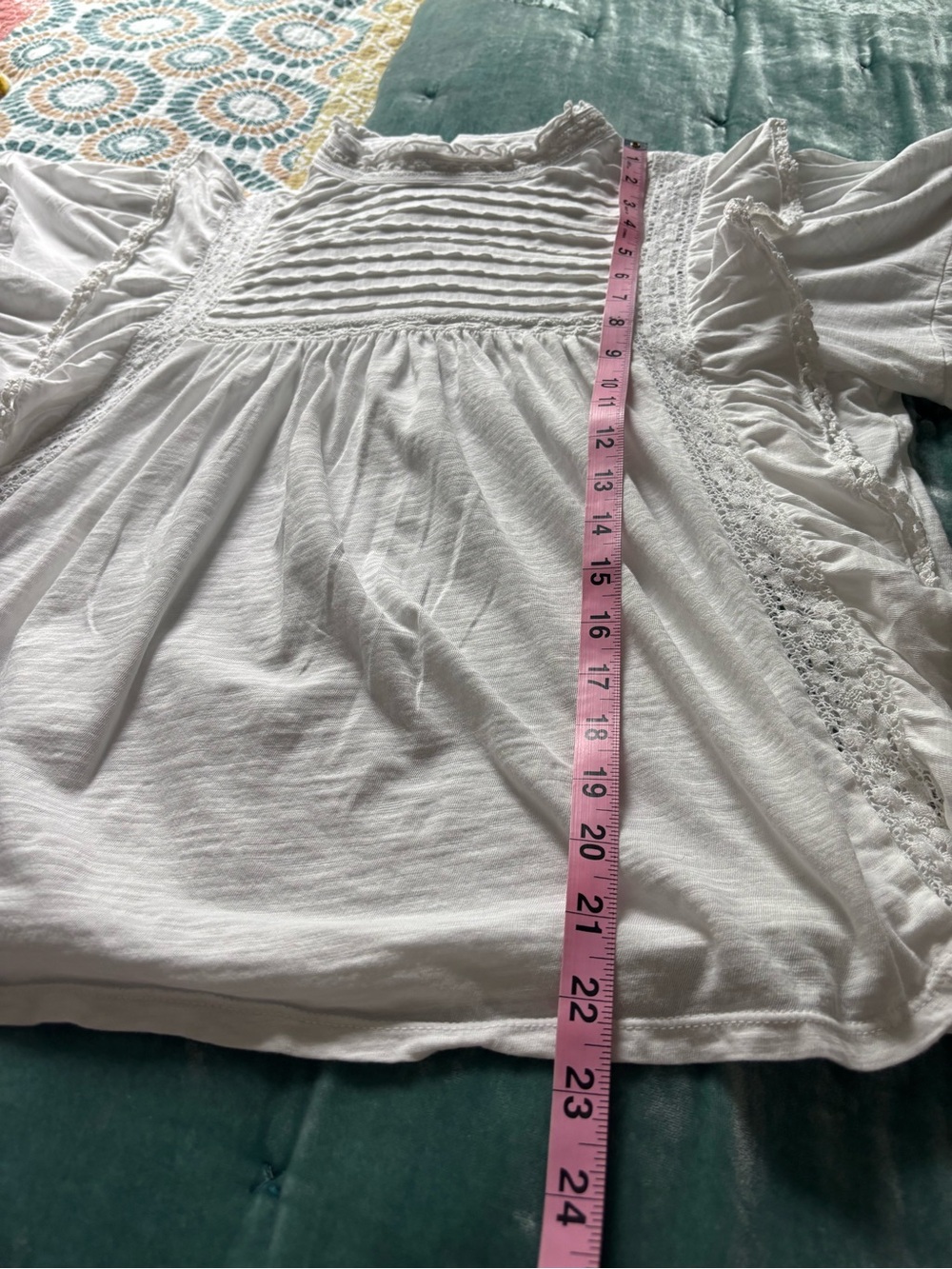 Free People Pintuck Ruffle Blouse - Picture 4 of 7